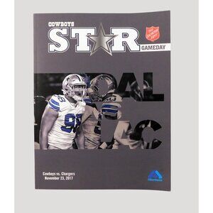 Dallas Cowboys Star Gameday Program Tyrone Crawford Chargers 11/23/17